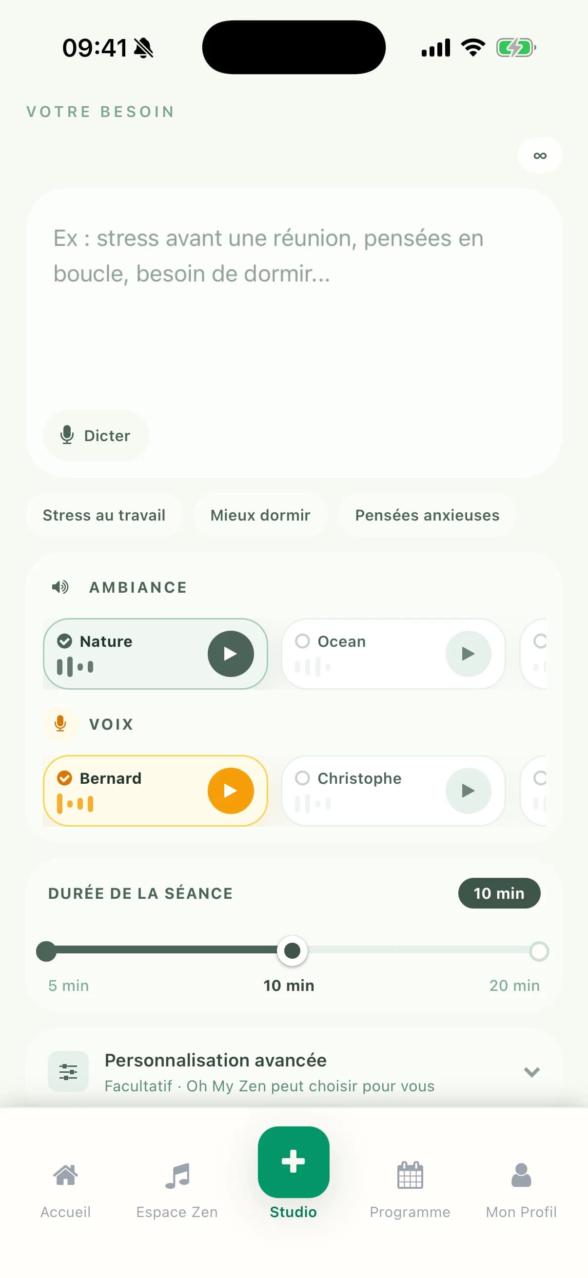 Studio de création de méditation Oh-myzen